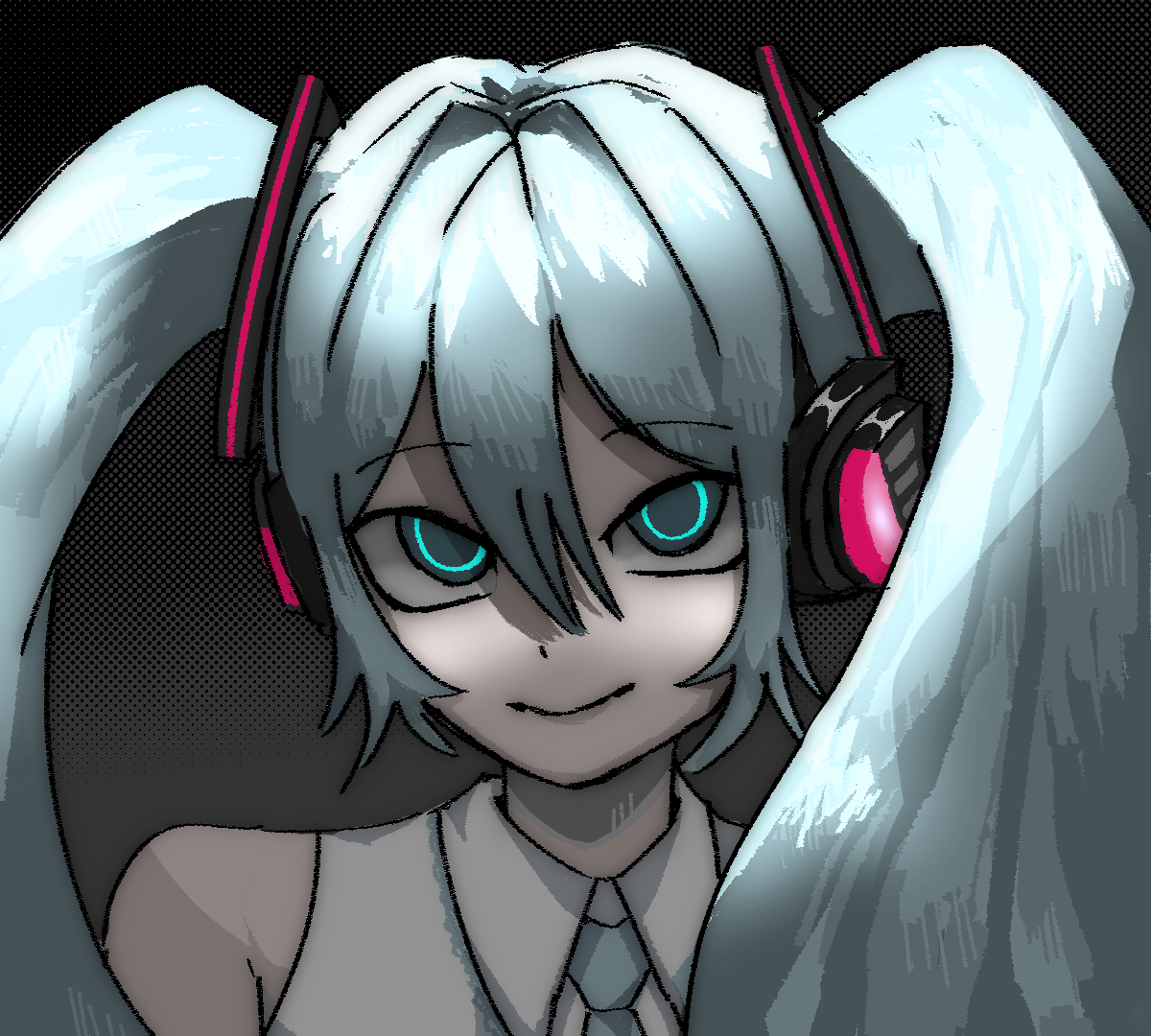 lighting practice with miku